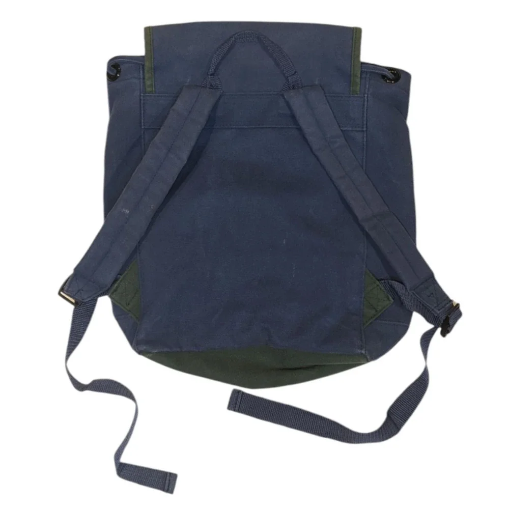 Vtg Pooh Canvas Drawstring Backpack Blue Green Disney Tigger Eeyore Piglet  90s